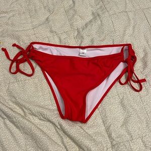 Red bikini bottoms